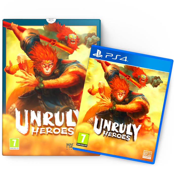 Jeu Unruly Heroes PS4 Édition Limitée 1000 Ex. Pix'n Love - Neuf Sous Film, Action-Plateforme EN/FR